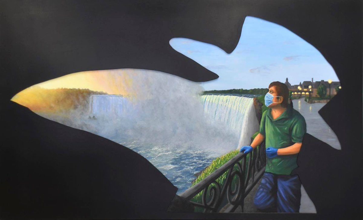 NiagaraMHF's tweet photo. Our next artist is the incredible Steve Wilson of Steve Wilson Studios and the Gallery! This is his original creation “2020”. https://t.co/vSDcg3MVJU