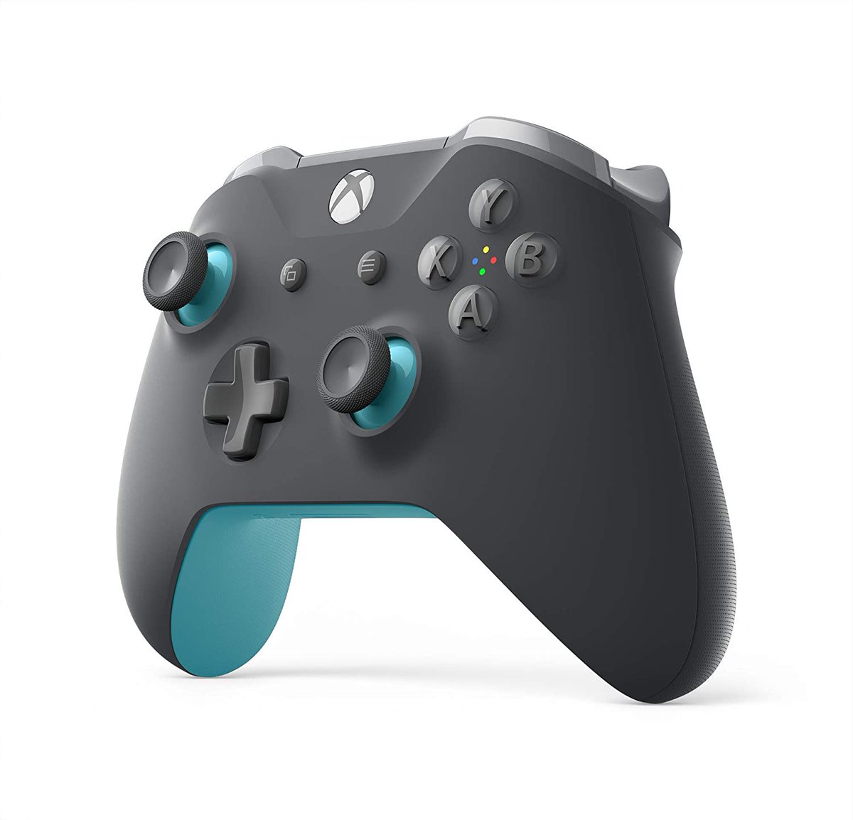 grey and green xbox controller