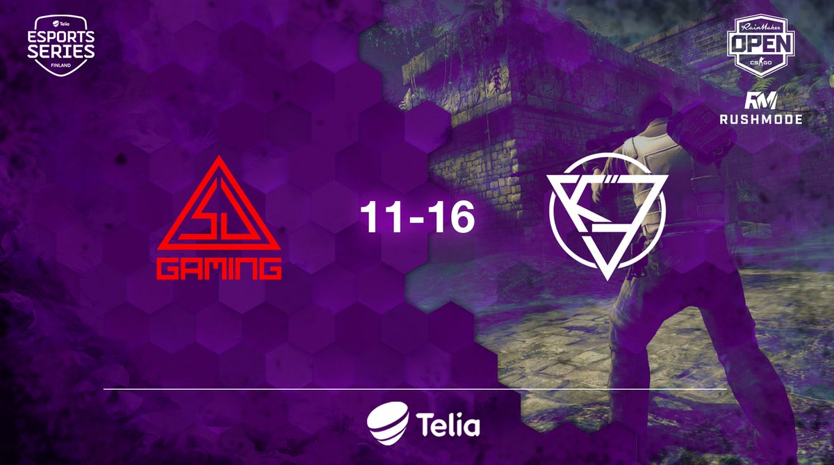 TeliaEsportsFi's tweet photo. @kovaesports voittaa oman karttavalintansa 16-11, GG’s! Seuraavana karttana toimii Overpass ⚔️

📺https://t.co/jNPs3EKePZ

 #RainmakerOpen #TeliaGG #esportsfi https://t.co/TpTTxVLf6L