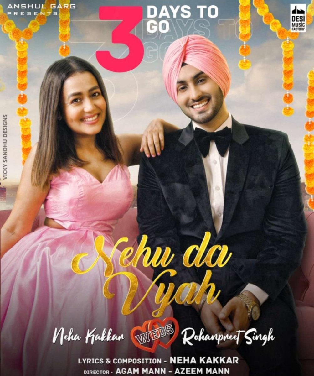 NeheartJassi's tweet photo. ✌🏻👆🏻 Days to Go😍...probably much awaited song😁...srlsy cant wait now..
@iAmNehaKakkar❤ #RohanpreetSingh 
#NehudaVyah😘 
@DesiMFactory ... https://t.co/lmIJMQafKe