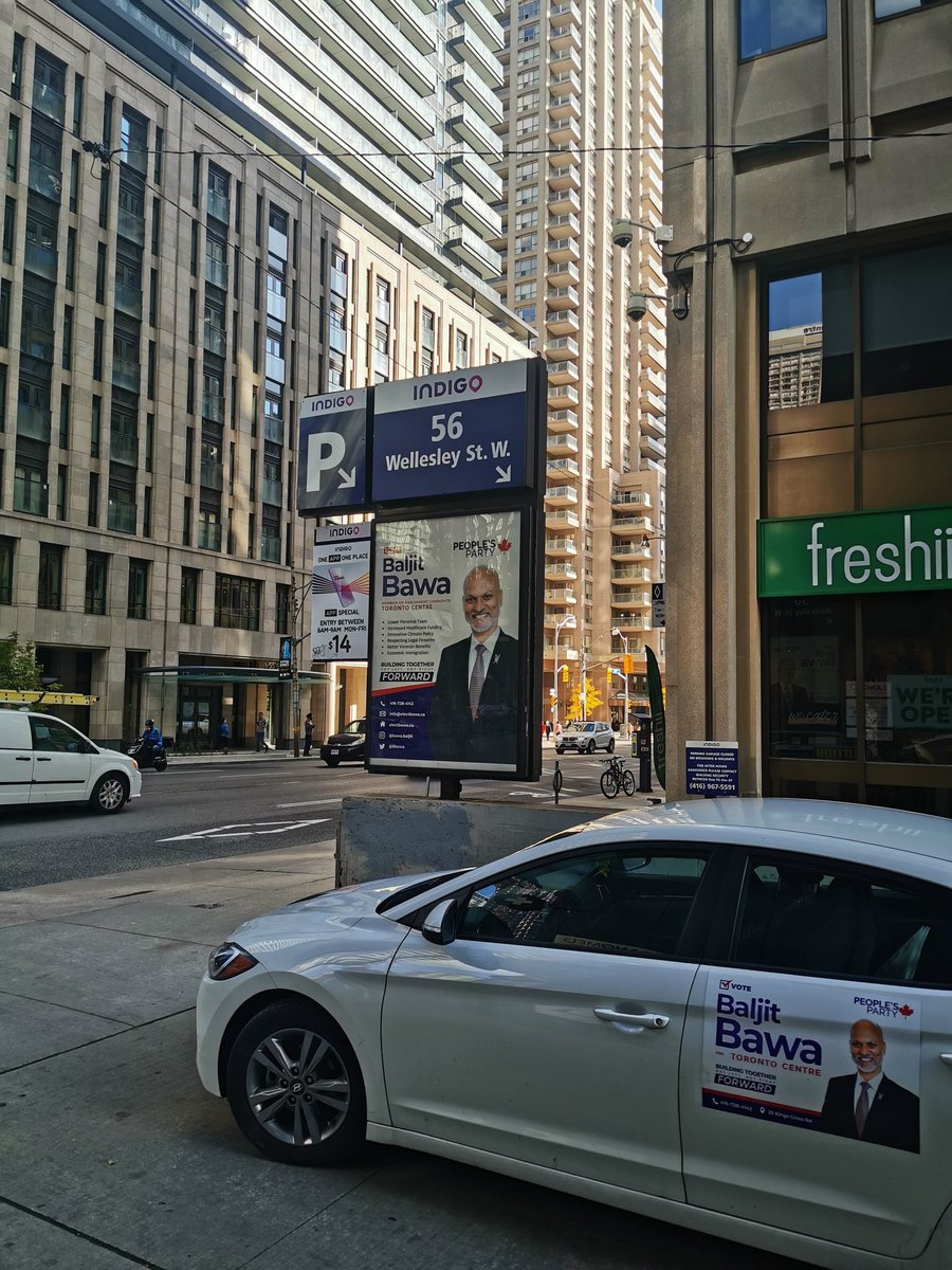 Bbawa's tweet photo. Street Signs prominent in #TorontoCentre #Byelection #PPC #canpoli #cdnpoli #election #ElectBawa @MaximeBernier for #Freedom #Respect #Fairness #Responsibility  #Accountability
Voice against "Corruption Distrust and Divisive" #politics #Liberals #Conservative #NDP #GreenParty2020 https://t.co/gwsWEqhFvZ