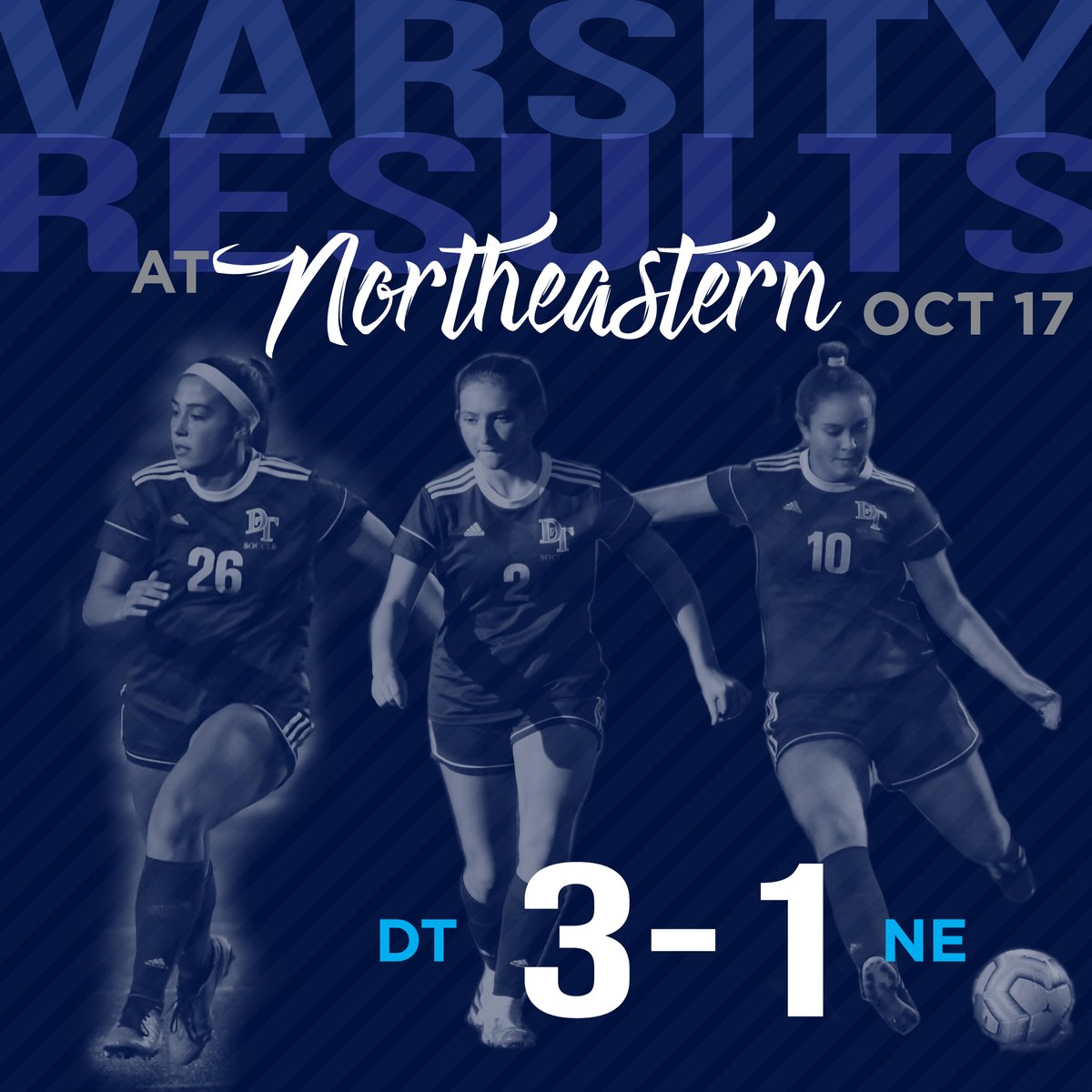 RESULTS-Dallastown at Northeastern from last night. Varsity battled out a 3-1 victory over the Bobcats.

Goals:
⚽️ 26 Haley Brackett/assist 20 Annabelle Wunderlich
⚽️ 2 Megan Kelly/assist 22 Aidan Lese
⚽️ 10 Maggie Groh/assist 20 Annabelle Wunderlich

JV brought home a 1-0 win.