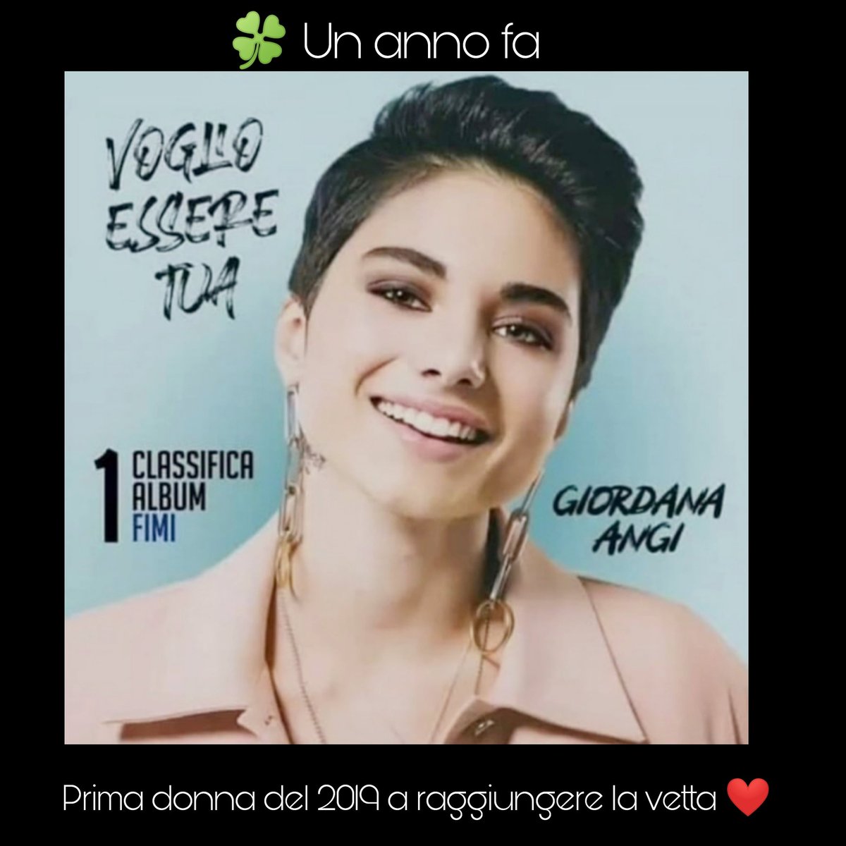 CasaSeiTu's tweet photo. "Voglio essere Tua" nella prima settimana di vendita è - L'album più venduto della settimana - permettendo a Giordana di essere - La prima donna del 2019 prima in classifica vendite Album (ad  ottobre) -

Lei. Noi.
❤️

I ricordi belli... 😎 aspettando #siccomesei

#GiordanaAngi https://t.co/UpNefGu5vu