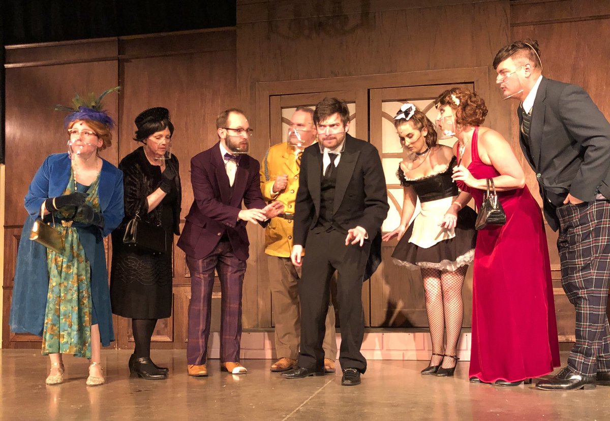 TheatreECCT's tweet photo. So, Professor Plum, do you mean to say that today is my last chance to see “Clue on Stage?!” Box office opens @ 1 pm today, curtain is @ 1:30. https://t.co/TlnxvKvyh9 #ECCT32 #ClueDunIt #SunOct18 #FinalShow #LastChance https://t.co/2ImNIIzqBV
