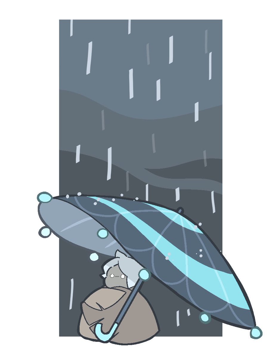 「16「雨」
17「大精霊」

あの傘描くの好き好き好き太郎。

 #Skytob」|みそ煮。のイラスト