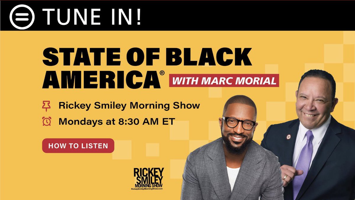 ⏰ Set your alarm! Join Marc Morial tomorrow morning on the Rickey Smiley Morning Show at 8:30 AM ET!