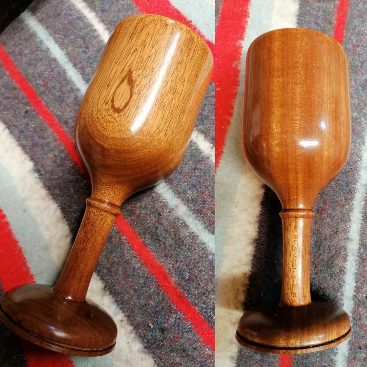 TurquoiseIceuk's tweet photo. The different stages of woodturning. In this case the creation of a wooden goblet.... #woodturning #woodworking #woodcraft #wooden #nofilter #woodengoblets #handmadegifts #handmade #handmadeideas https://t.co/msvF2JQGYa