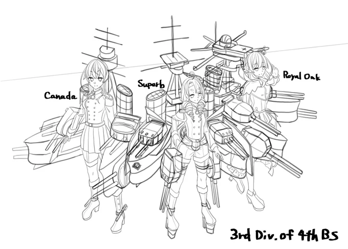 第四戦艦艦隊第三戦艦隊の絵を再開するなどした 