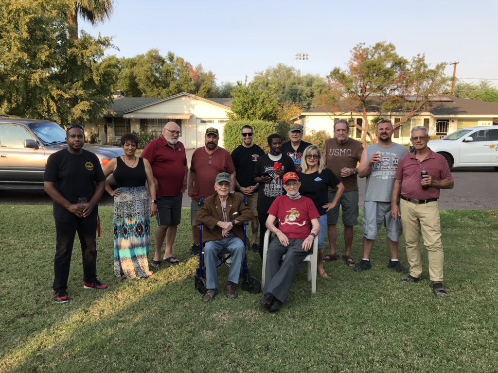 semperfivets's tweet image. Party attendees 10.17.20 - Iwo Jima to Afghanistan, Semper Fi