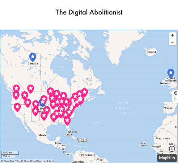 Are you looking for opportunities to get involved with abolitionist efforts in your community? Explore our new Abolitionist Map! #Abolition #AbolitionistMap

The map: thedigitalabolitionist.com/the-abolitioni…