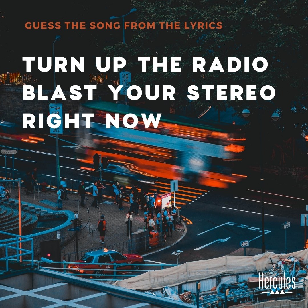 herculesaudio's tweet photo. #SundaySongDay Time to dance! 🕺 Can you guess what song this is? 👇 

#LyricalTrivia #SongDay #HerculesDJ #Trivia #MusicalTrivia #Lyrics https://t.co/XjcOjXBlh8