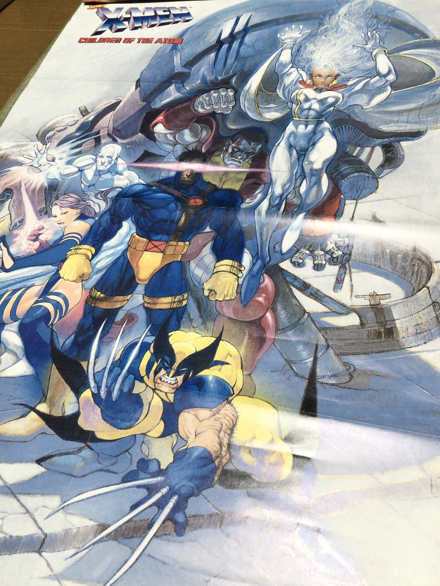 X-MENポスター「CHILDREN OF THE ATOM」あきまん カプコン X-MENポスター「CHILDREN OF THE ATOM」あきまん カプコン