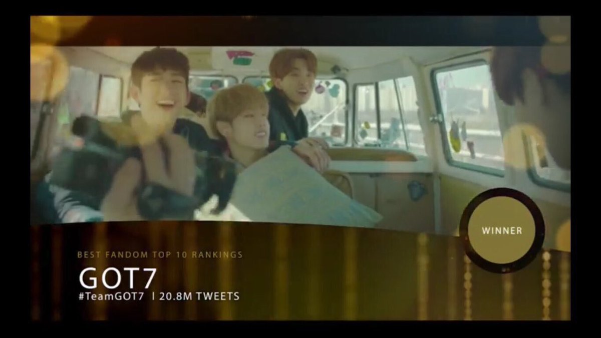 GOT7 have won Soompi's Twitter Best Fandom for 3 consecutive years  @GOT7Official