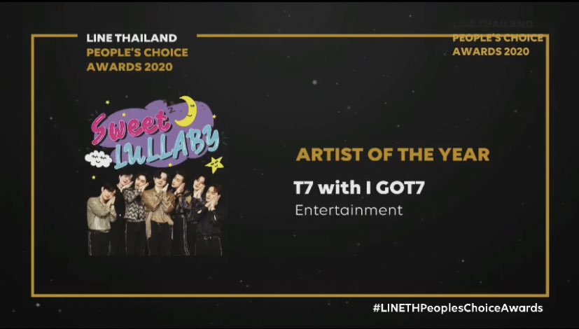  2020 GDA - Disc Bonsang 2020 Line Thailand PCA- Artist of The Year - Most Downloaded Official Stickers @GOT7Official