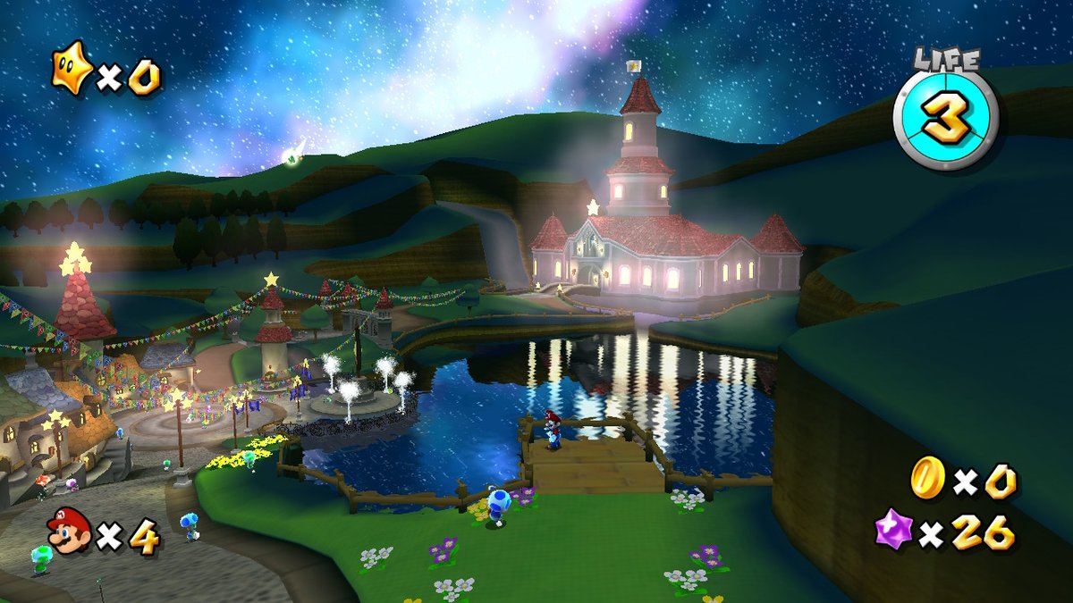 OkayButWhyvern's tweet image. what a view #SuperMario3DAllStars #NintendoSwitch