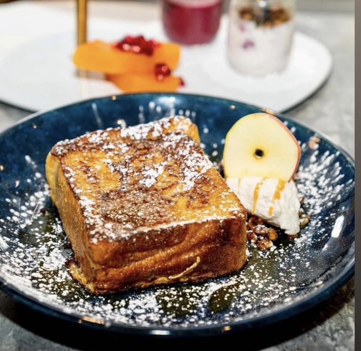 For this weekend’s entree for our Multi-Course Tabletop Brunch <a href="/oxbow_yyc/">Oxbow Restaurant</a> , we’re serving up Cinnamon Apple Cream Cheese Stuffed French Toast with Caramel Sauce &amp; Dark Rum Chantilly. #yum #yycbrunch oxbowyyc.ca #yyceats #yycbreakfast #newmenuitem
