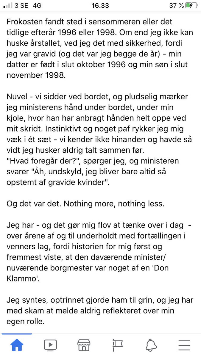Jeg talte selv med <a href="/Annegrethe/">Annegrethe Rasmussen</a> inden vi udkom med vores første historie fredag aften. Den er også forelagt <a href="/FrankJensenKBH/">Frank Jensen</a> , som hverken af- eller bekræftede. Sager langt tilbage er svære at dokumentere. Nu har hun selv smidt på facebook 👇🏻