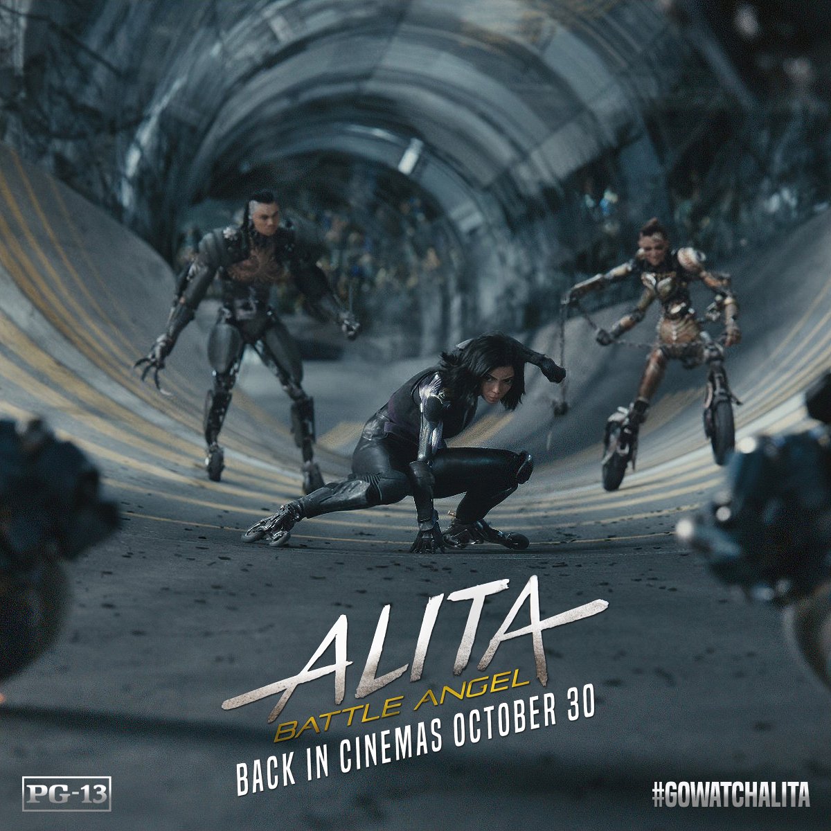 AlitaArmy's tweet photo. "Five hundred thousand to the one who KILLS the girl called ALITA!"

The future's most wanted girl is returning to theaters on October 30th. Get your tickets now! https://t.co/ke7twWEzsx https://t.co/vByoI7I459