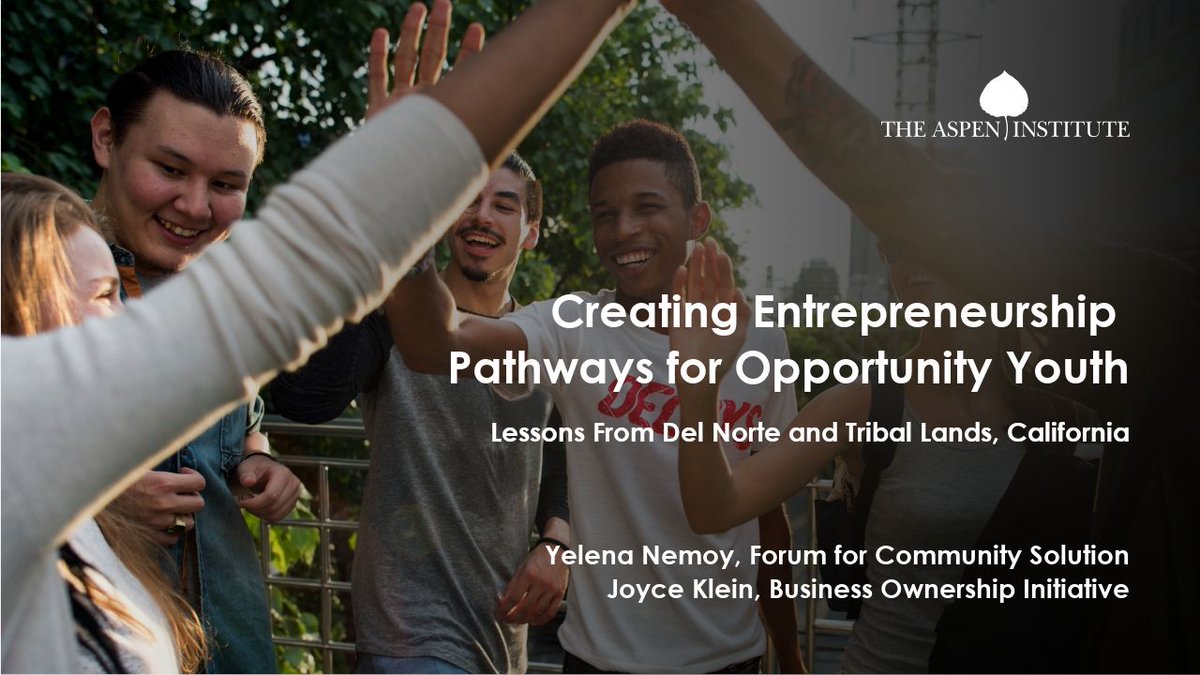 AspenInstitute's tweet image. We must create career pathways for #opportunityyouth that are responsive to their interests and aspirations. @AspenFCS @Aspen_BOI #OYF #AdvancingPathways #CollectiveImpact buff.ly/2SWNJOH