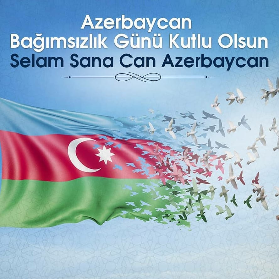 Bugün dostumuz ve kardeşimiz #Azerbaycan'ın Bağımsızlık Günü. 

Can Azerbaycan'ın Bağımsızlık Günü kutlu olsun 🇹🇷🇦🇿

 #AzerbaycanYalnızDeğildir
#İkiDövlətTəkMillət
#AzərbaycanMüstəqillikGünü