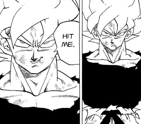 Passé à ça de la mort, Goku ne reproduisit pas cette erreur lors de l'arc Cell. Goku décèle le potentiel caché et latent de gohan, fait évoluer plusieurs fois la maitrise du ssj et prend son mal en patience face à cell. Goku ne se précipite plus devant l'ennemi. IL a compris.