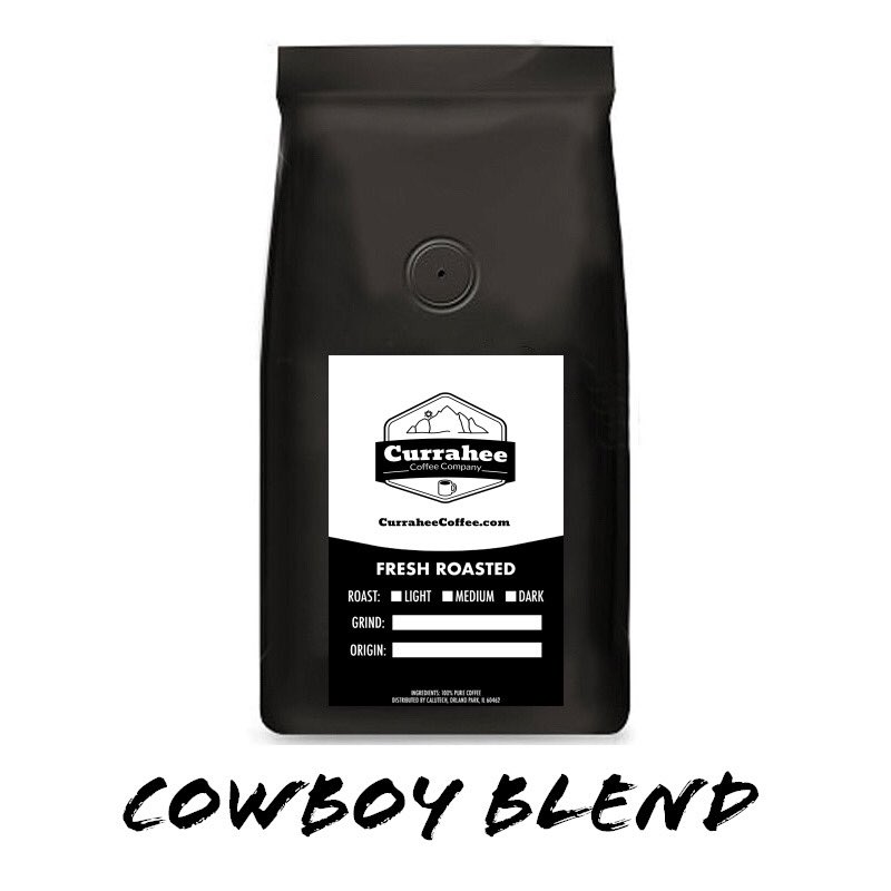Currahee Coffee presents our 🤠 Cowboy Blend 🤠 coffee. Here are the details.

Roast: Dark &amp; Medium Blend

With both Dark and Medium roasted coffee.  Cocoa, caramel, &amp; vanilla tones

Small Batch | Premium Coffee
Craft Roasted the day it Ships
Free Shipping on All Coffee in the US