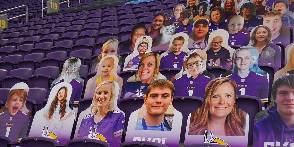 mhfvpediatrics's tweet photo. Look at all our lucky patients, families, and staff at the @Vikings #CrucialCatch game today! 💜😄 Our friends at @CaribouCoffee covered the cost and donated $15,000 to our research to find new cures and treatments for #childhoodcancer.

#cancerresearch #kidswithcancer #Skol https://t.co/DyUxNJbb2W