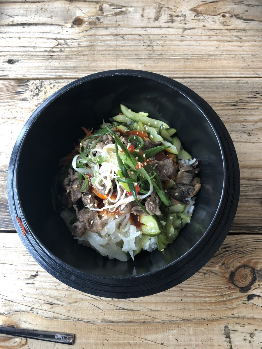 HackInHackney's tweet image. Babsang on Dalston Lane a welcome addition to Hackney food scene - good Korean food like this bibimbap