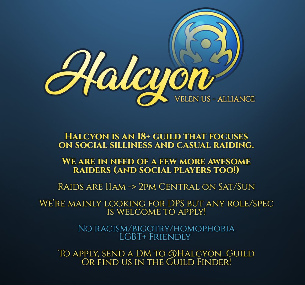 Halcyon_Guild's tweet photo. https://t.co/bDHiAqD27V