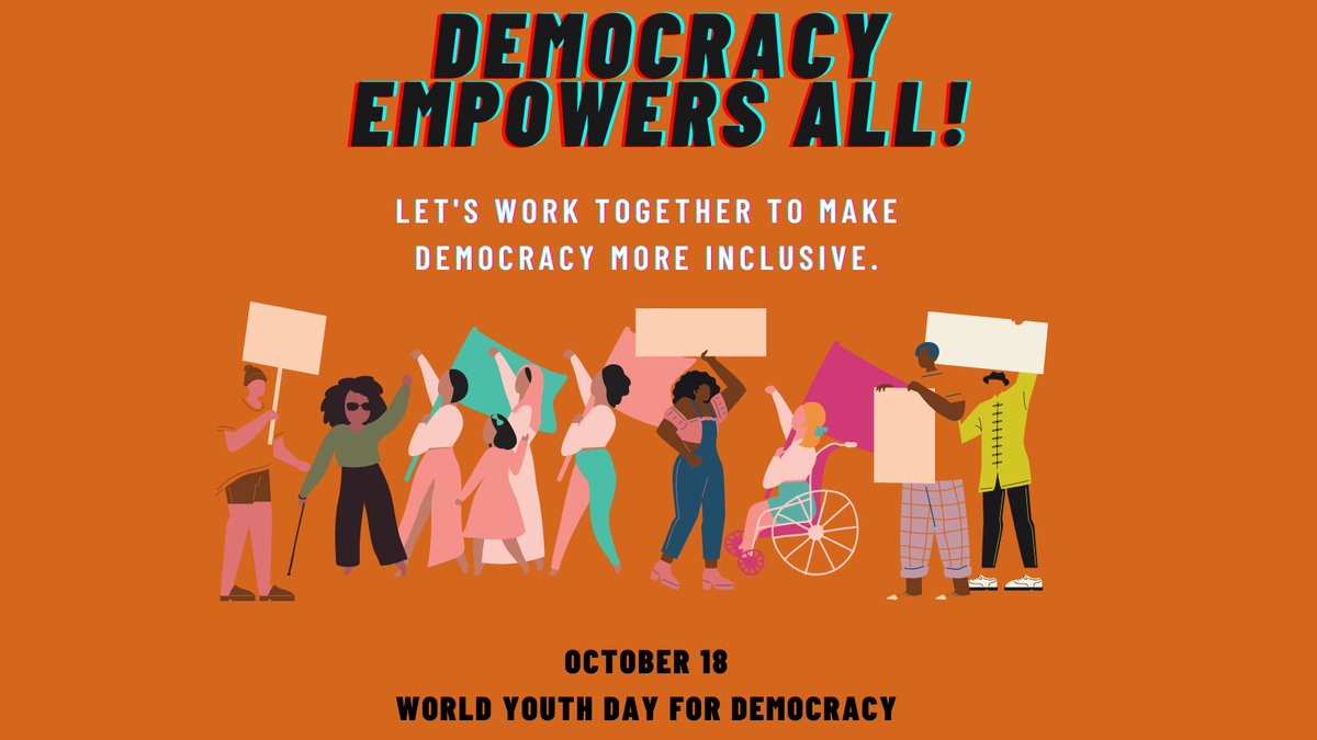 How do we make democracy more inclusive? Tell us your thoughts in the comments!

#DemocracyEmpowersAll #WYDD2020 #OurVoiceMatters