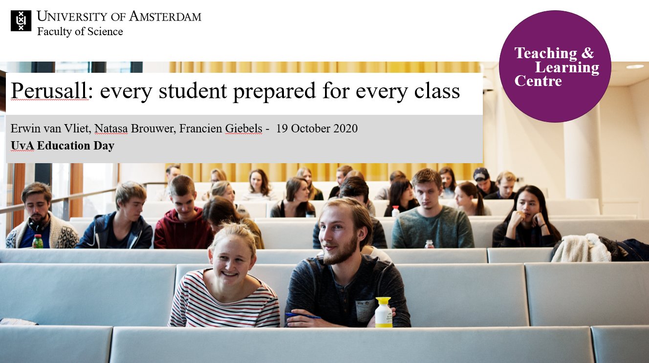 Erwin van Vliet on Twitter "Ready for Uva Education Day tomorrow