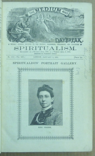 The Spiritualist press in the late Victorian era included the British Spiritualist Telegraph, the Spiritualist, Human Nature, Medium and Daybreak, Two Worlds, and Banner of Light.