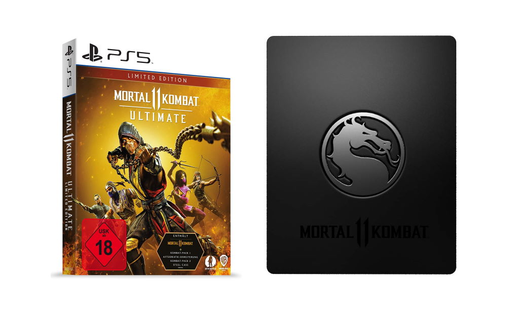 collectabox's tweet photo. 🔥⚠️JETZT VORBESTELLBAR: Mortal Kombat 11 Ultimate Limited Edition – 59,99€

Inhalt:
* Steelcase (FuturePak) mit Magnet
* Kombat-Pack 1 und 2
* Aftermath-Erweiterung

🛒 https://t.co/AvWHDyg3Qs (affiliate link)

#collectabox #PS5 #XboxOne #XboxSeriesX https://t.co/tRM6PRjQ6W