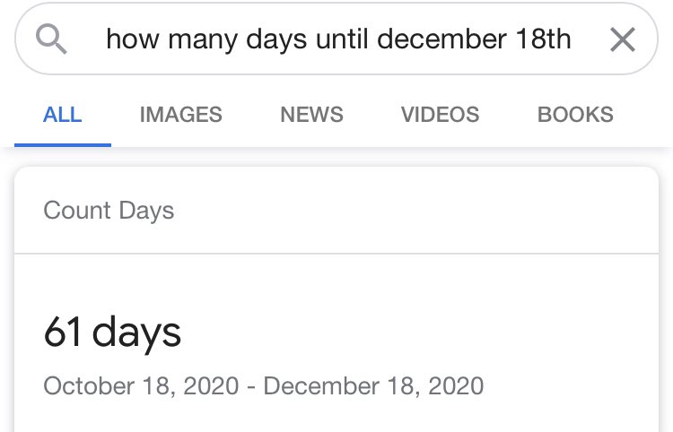 how many days until december 1st