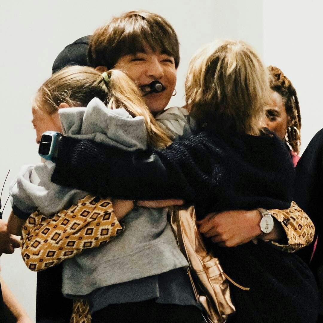 it’s all fun and games until u see jungkook holding the babies with THE BIGGEST SMILE ON HIS FACE :(