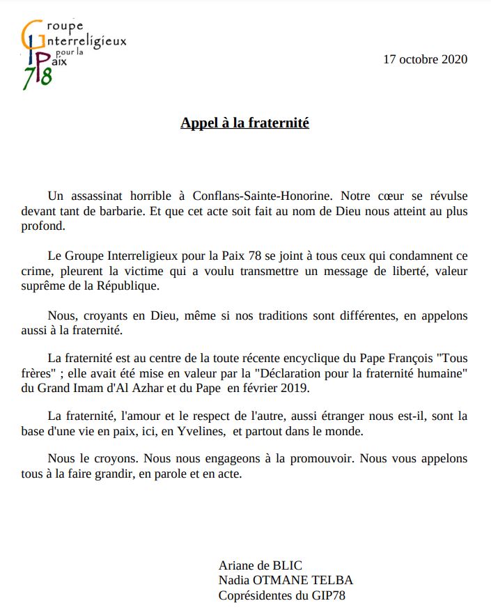 Groupeinterreligieuxpourlapaix78 Twitter Search