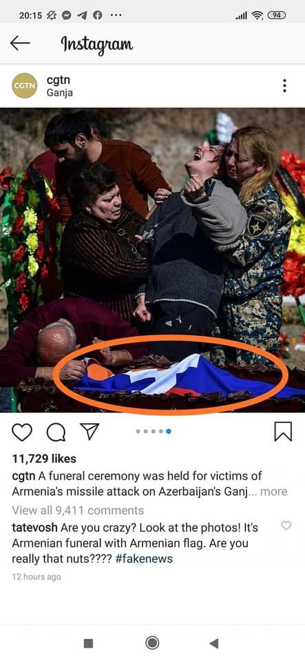 sergtonoyan's tweet image. #Azerbaijan fakes even funerals. #Armenian script on the ribbon and Armenian #Artsakh flag on the coffin.
#ArmeniaAgainstTerrorism #RecognizeArtsakh