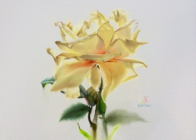 PaintingColleg's tweet photo. From Thai watercolor painter Sattha Homsawat https://t.co/aKoBzdeTvD