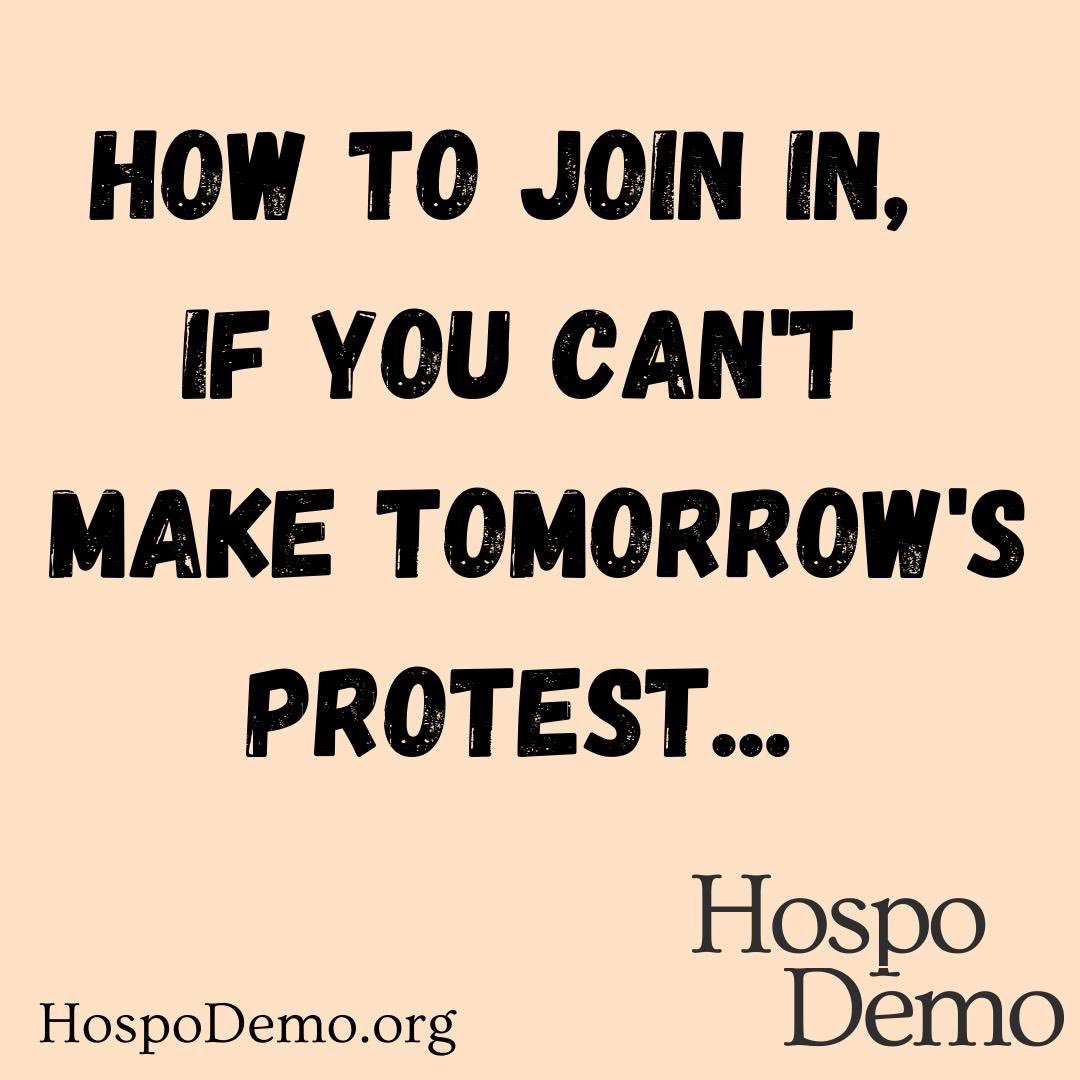 If you aren't able to attend tomorrow's protest, whether it’s due to local lockdowns, work, travel, or for any other reason, you can still make your voice heard! Here's what to do....
