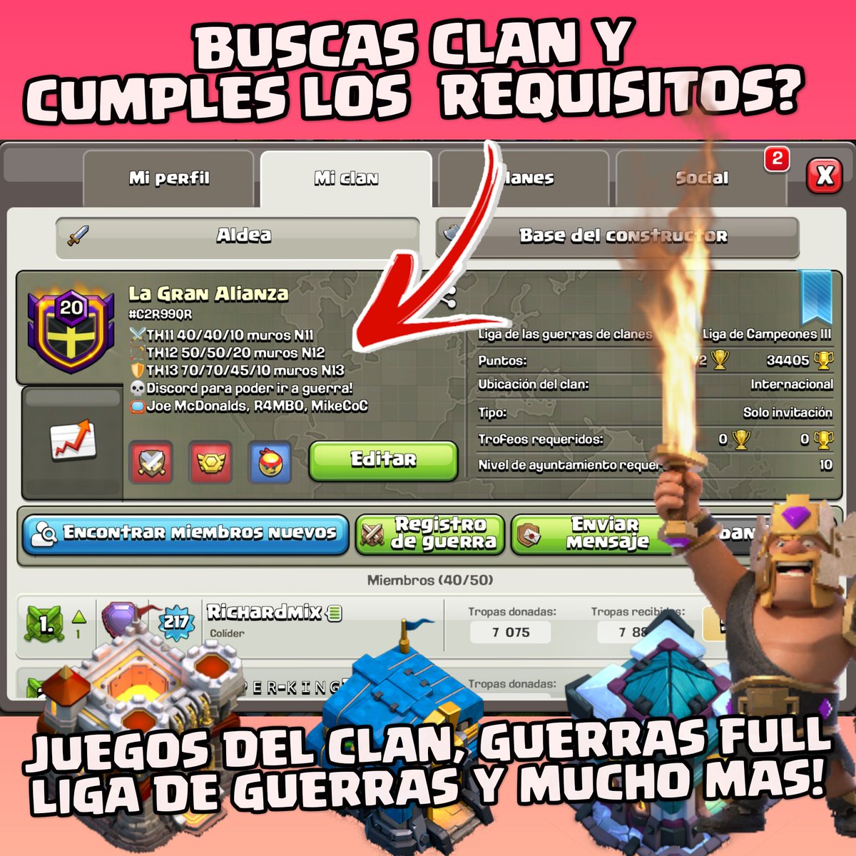 Quieres formar parte de <a href="/LaGranAlianzaC/">La Gran Alianza</a> aqui te dejo los requisitos