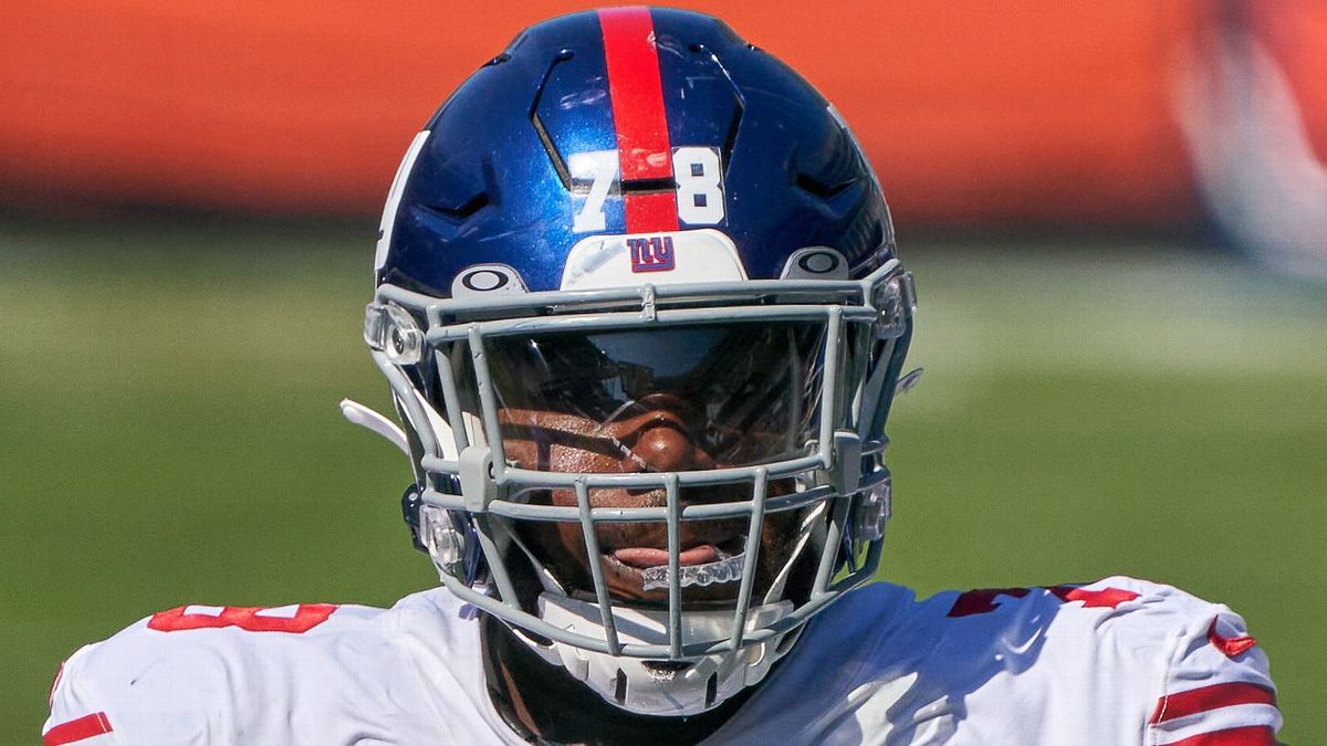 ESPNNewYork's tweet photo. Giants bench No. 4 pick Thomas vs. Washington https://t.co/JMGPzjQidk #NYGiants https://t.co/DRP1uWSnKe