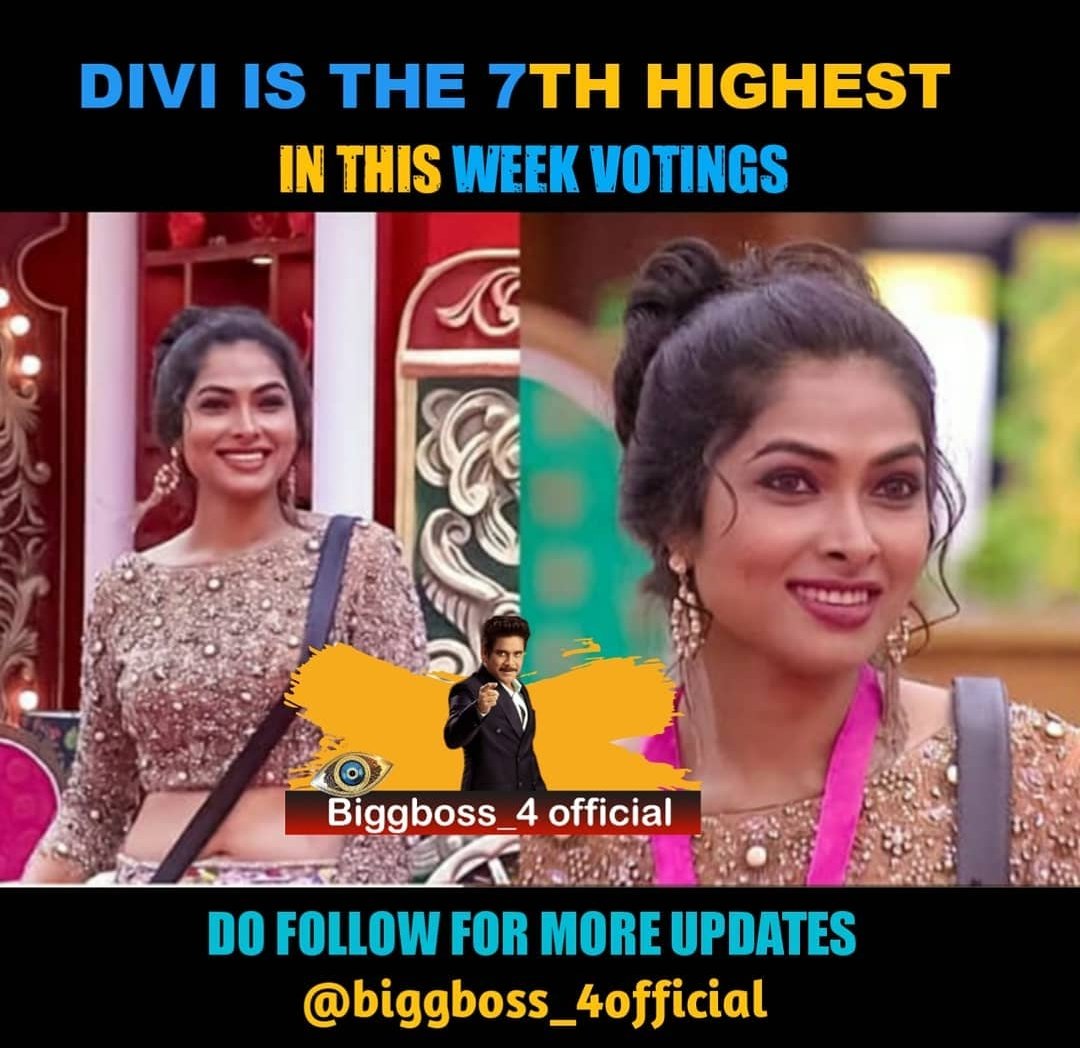 bb4telugu's tweet photo. Officially No"7 #bb4telugu #divi https://t.co/HeOjLMwRaM