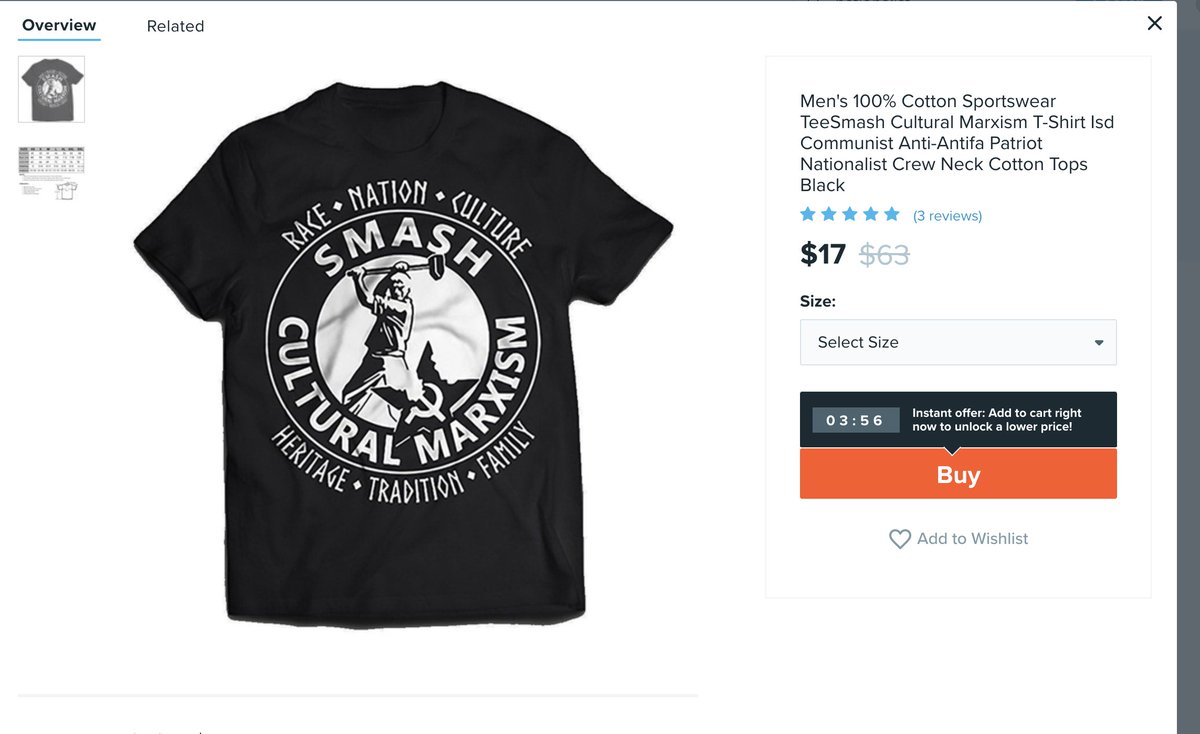 Many of these shirts are blatant. This one perpetuates the antisemitic Cultural Marxism conspiracy theory, that Jewish intellectuals are undermining Western society by using the principles of Marxism to bring in multiculturalism.