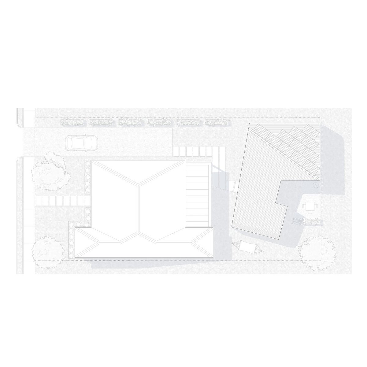 Auxiliary ADU has 4 primary floor plan types and can stand alone or be situated in tandem with a primary dwelling or other self-similar units.