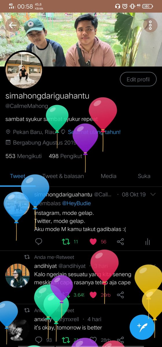 CallmeMahong's tweet photo. Ada balon nya https://t.co/7VY4HQe1Ll