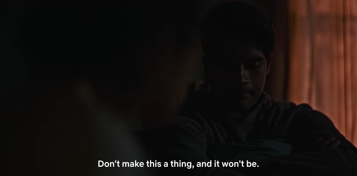 Whoever was in charge of lighting failed here. There are ways of lighting Black and Brown actors in scenes that need to be dark! This doesn’t do justice to the acting. I’m happy that Sid had Meera to talk to after he was outed. She’s a great sister, take notes others.  #GrandArmy