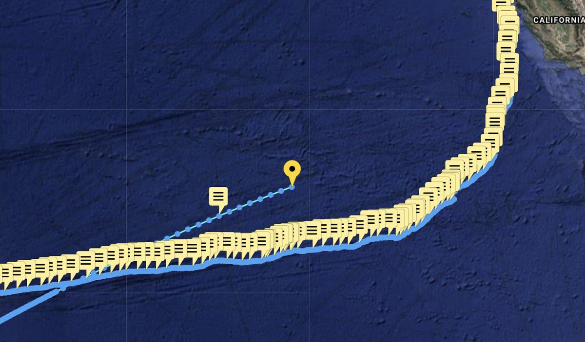 The ship was pitching visibly, the stern rising as the bow descended, then vice versa. Combined with the wind on my back, I was getting propelled down the top deck and was grateful for the hand rail.  
Follow the tracker and read the latest blog at rowliarow.com