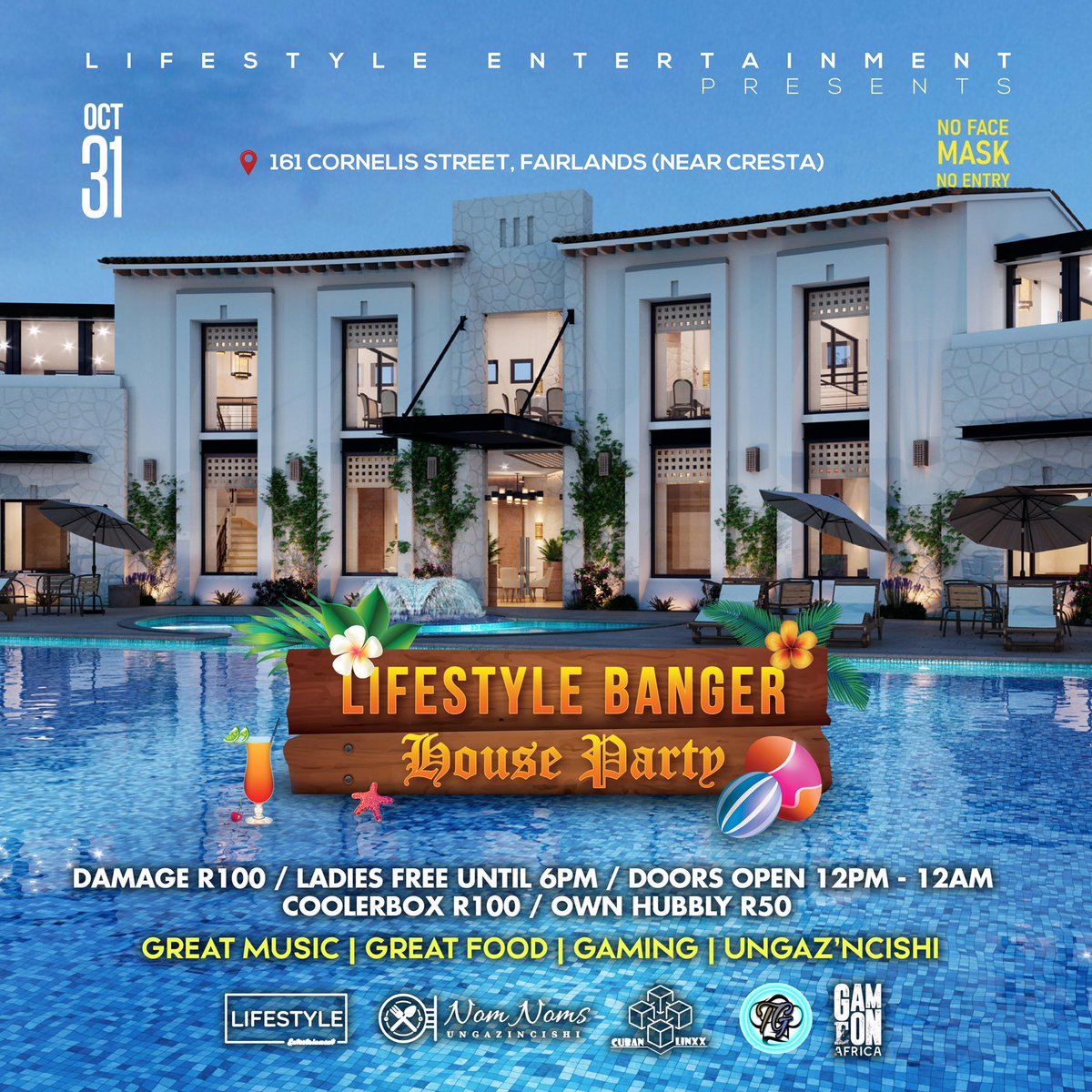 LifestyleEnt5's tweet photo. We are ready to host you guys again at one or our favourite venues. Those who have been to this venue know that it is always a night to remember. Let’s have fun, enjoy our youth singaz’ncishi. If you know any October babies halla at us on 0612790768, let’s celebrate them. https://t.co/QxXzXmYPdW