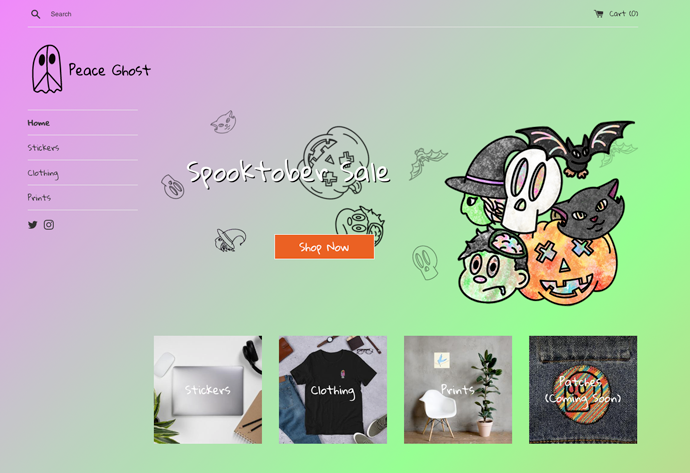 peacegh0st's tweet photo. The store is up! Please share and maybe even pick something up 😏 https://t.co/6WVfnmqF4E