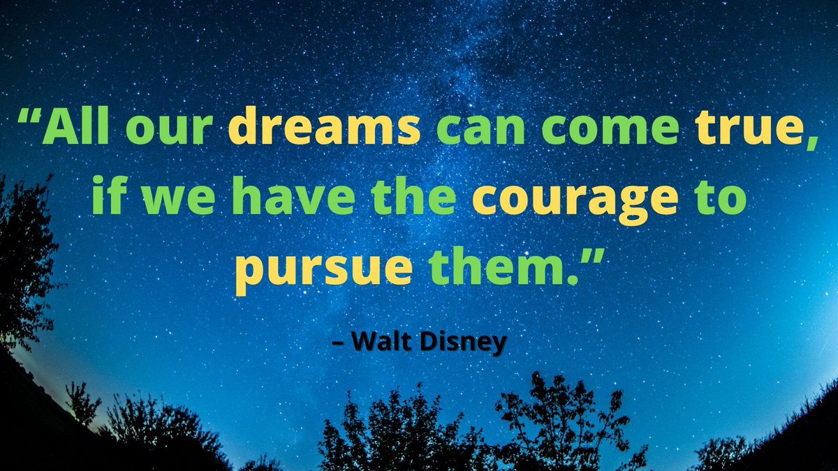 VirendraSEO's tweet photo. “All our dreams can come true, if we have the courage to pursue them.” – Walt Disney 

#quote #quoteoftheday #MotivationalQuotes  #InspirationalQuotes #quotestoliveby https://t.co/9pabVUU1At